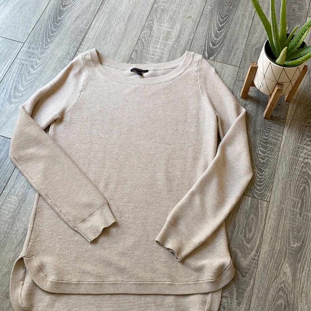 Cream/Beige Crew Neck Sweater